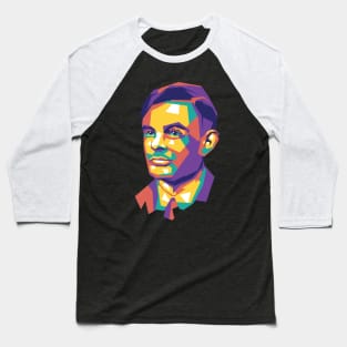 ALAN TURING watercolor portrait Baseball T-Shirt